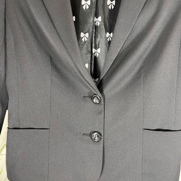 Divided H&M cropped blazer black size 8 - Picture 6 of 13